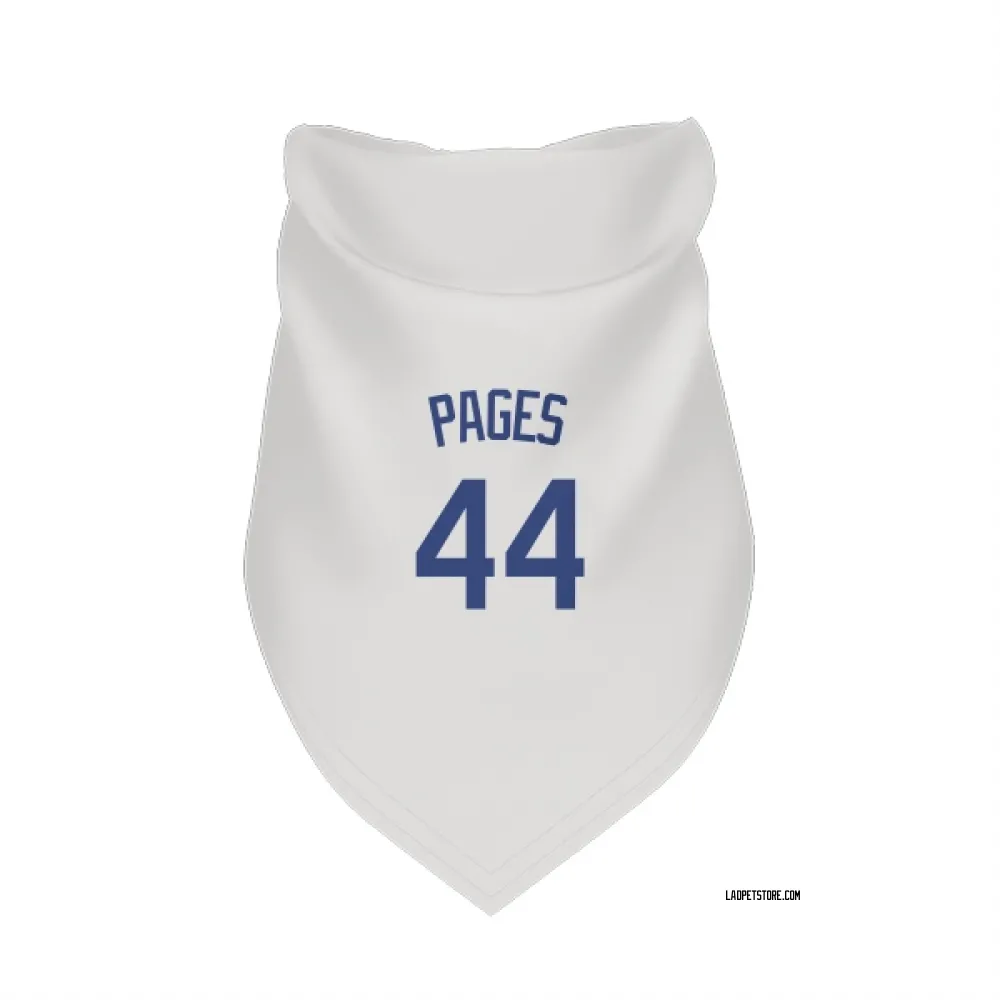 Los Angeles Dodgers Andy Pages White Pet Bandana for Dog & Cat