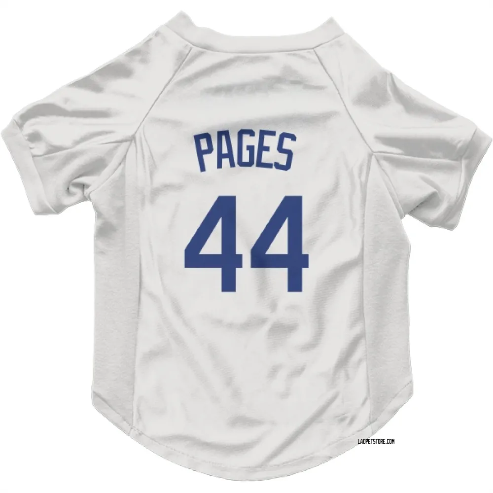 Los Angeles Dodgers Andy Pages White Pet Jersey for Dog & Cat