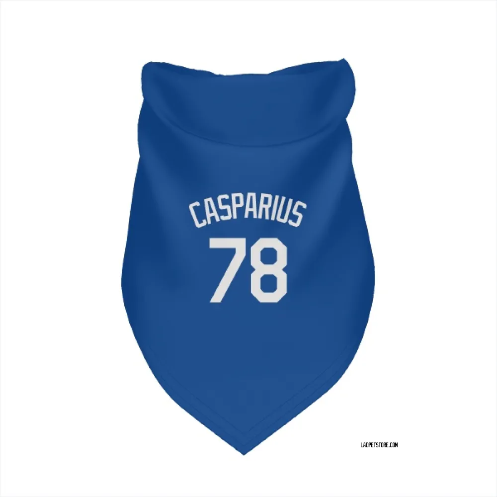 Los Angeles Dodgers Ben Casparius Royal Pet Bandana for Dog & Cat