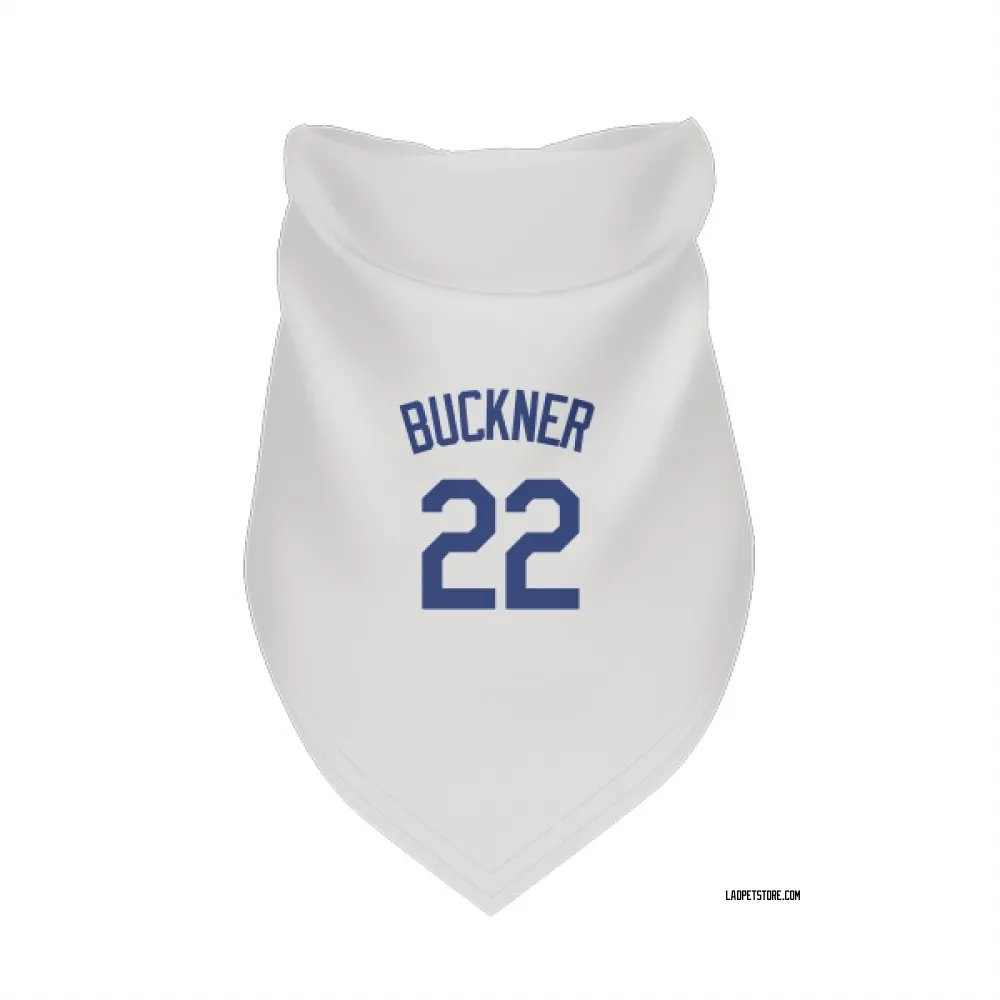 Los Angeles Dodgers Bill Buckner White Pet Bandana for Dog & Cat