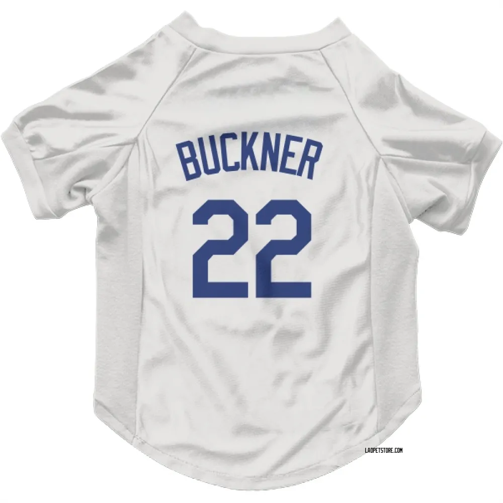 Los Angeles Dodgers Bill Buckner White Pet Jersey for Dog & Cat