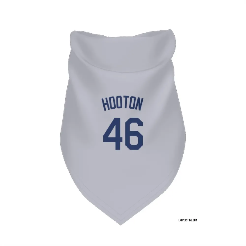 Los Angeles Dodgers Burt Hooton Gray Pet Bandana for Dog & Cat