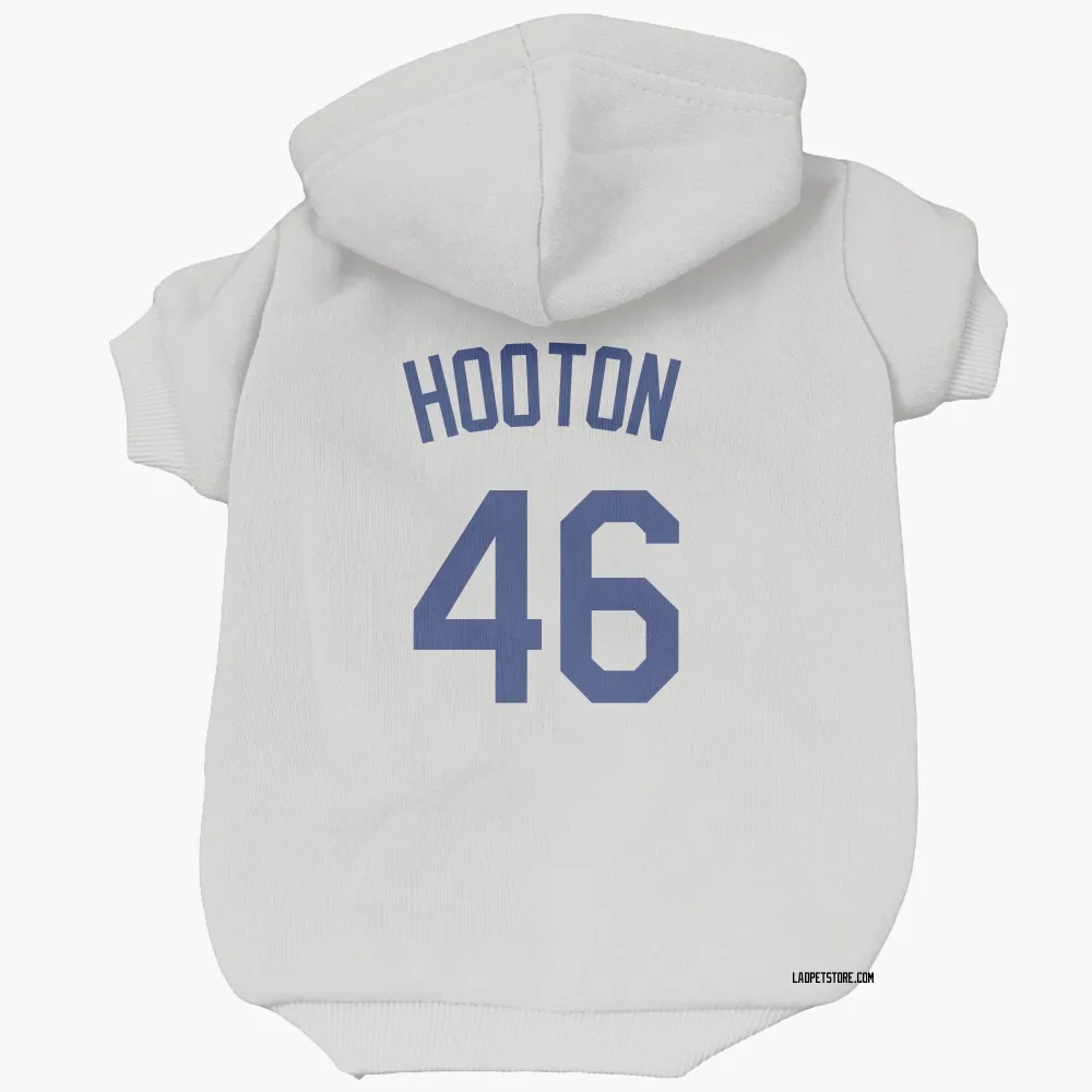 Los Angeles Dodgers Burt Hooton White Pet Hoodie for Dog & Cat