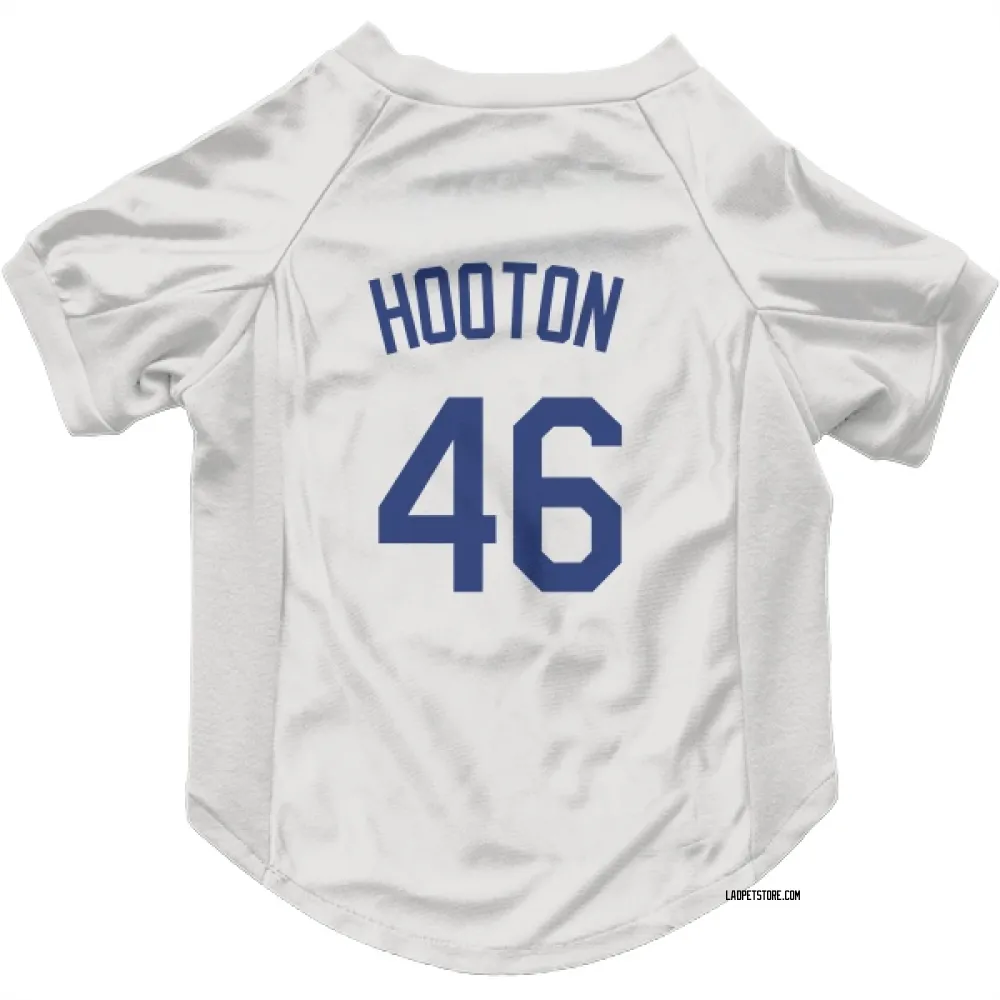 Los Angeles Dodgers Burt Hooton White Pet Jersey for Dog & Cat