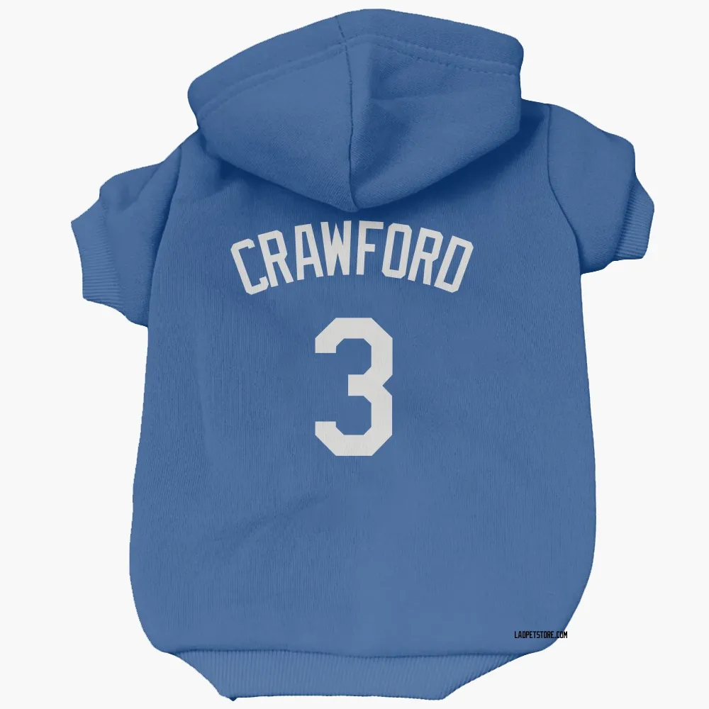 Los Angeles Dodgers Carl Crawford Royal Pet Hoodie for Dog & Cat