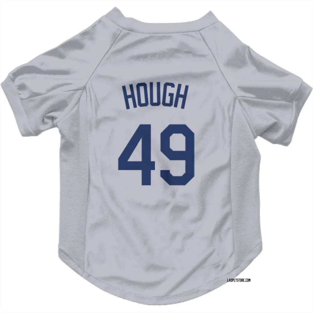 Los Angeles Dodgers Charlie Hough Gray Pet Jersey for Dog & Cat
