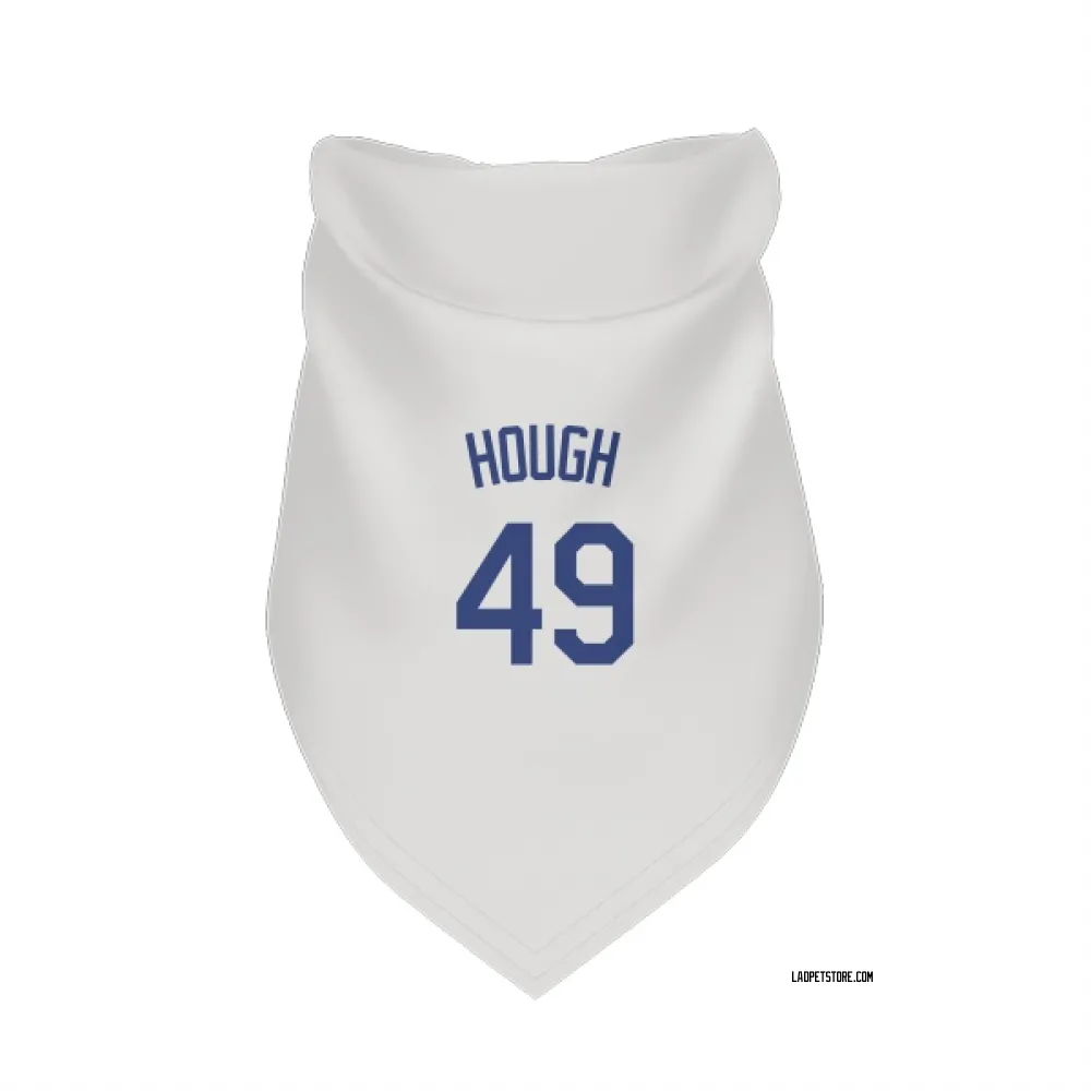 Los Angeles Dodgers Charlie Hough White Pet Bandana for Dog & Cat