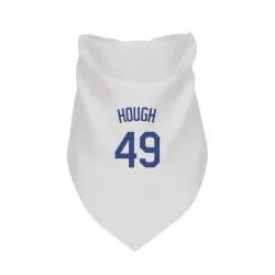 Los Angeles Dodgers Charlie Hough White Pet Bandana for Dog & Cat