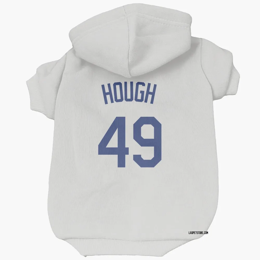 Los Angeles Dodgers Charlie Hough White Pet Hoodie for Dog & Cat