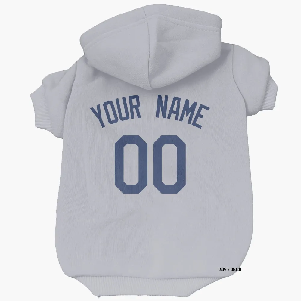 Los Angeles Dodgers Custom Gray Pet Hoodie for Dog & Cat