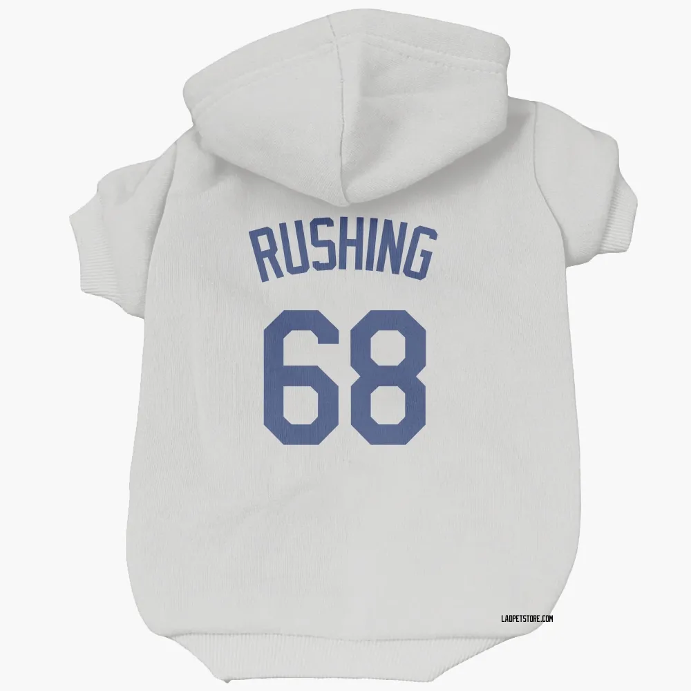 Los Angeles Dodgers Dalton Rushing White Pet Hoodie for Dog & Cat