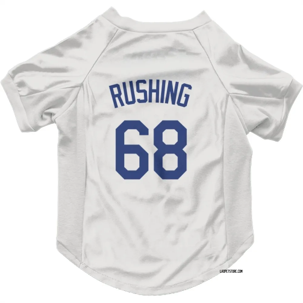 Los Angeles Dodgers Dalton Rushing White Pet Jersey for Dog & Cat