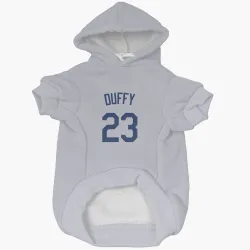 Los Angeles Dodgers Danny Duffy Gray Pet Hoodie for Dog & Cat