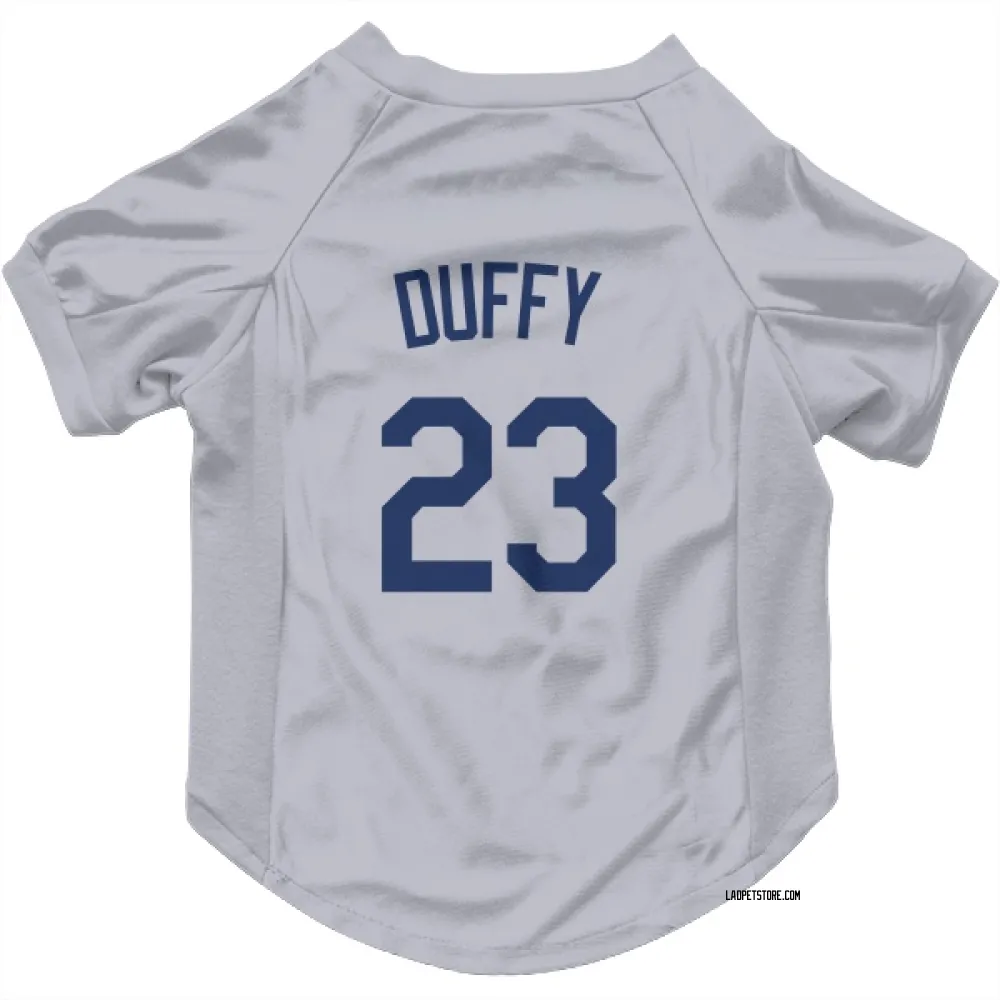 Los Angeles Dodgers Danny Duffy Gray Pet Jersey for Dog & Cat