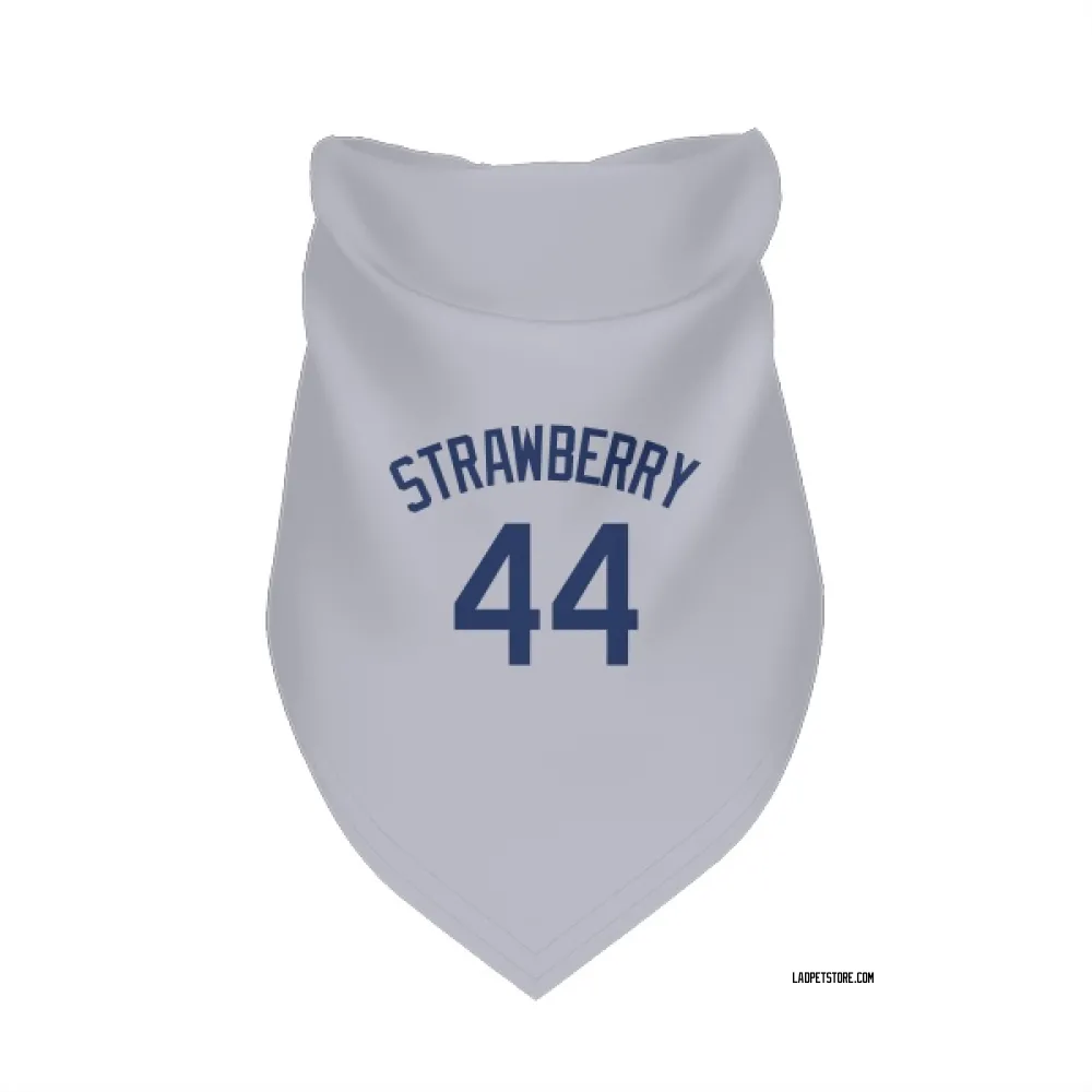 Los Angeles Dodgers Darryl Strawberry Gray Pet Bandana for Dog & Cat