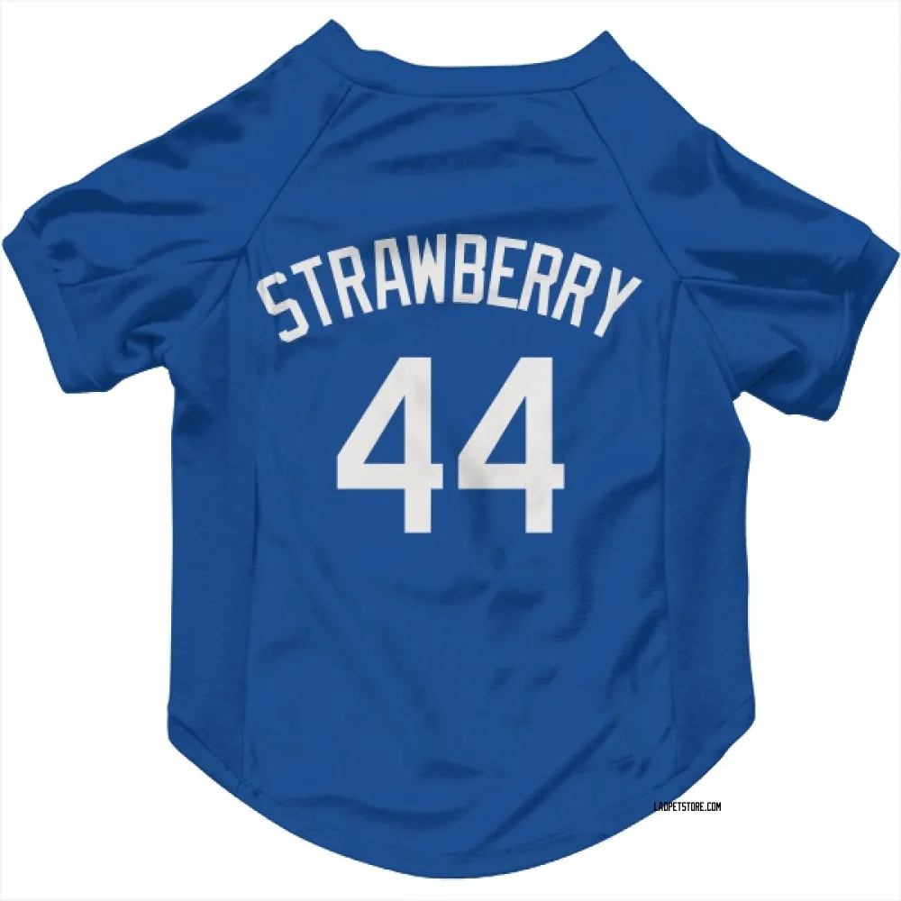 Los Angeles Dodgers Darryl Strawberry Royal Pet Jersey for Dog & Cat
