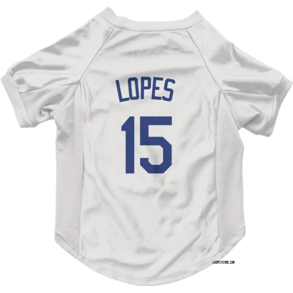Los Angeles Dodgers Davey Lopes White Pet Jersey for Dog & Cat
