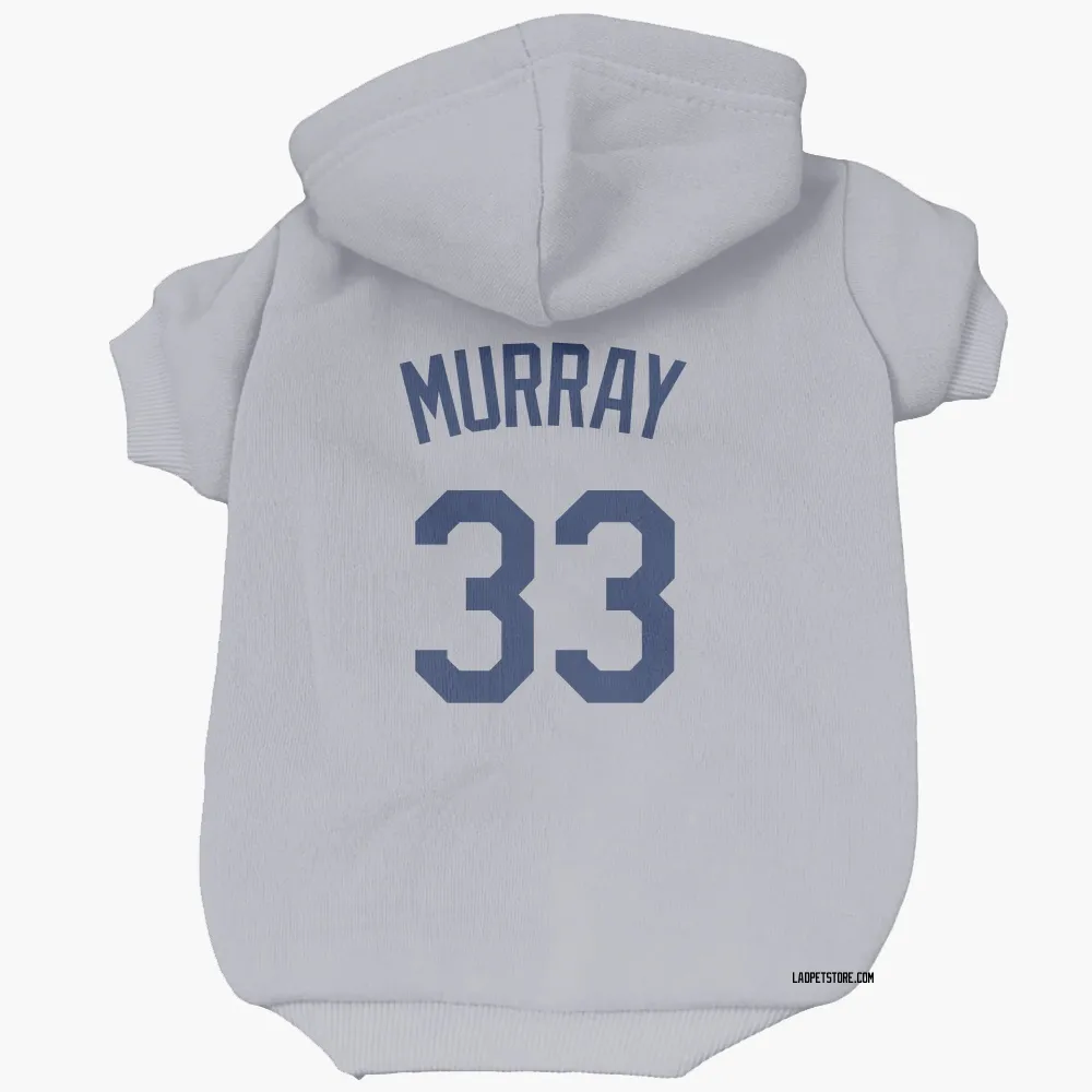 Los Angeles Dodgers Eddie Murray Gray Pet Hoodie for Dog & Cat