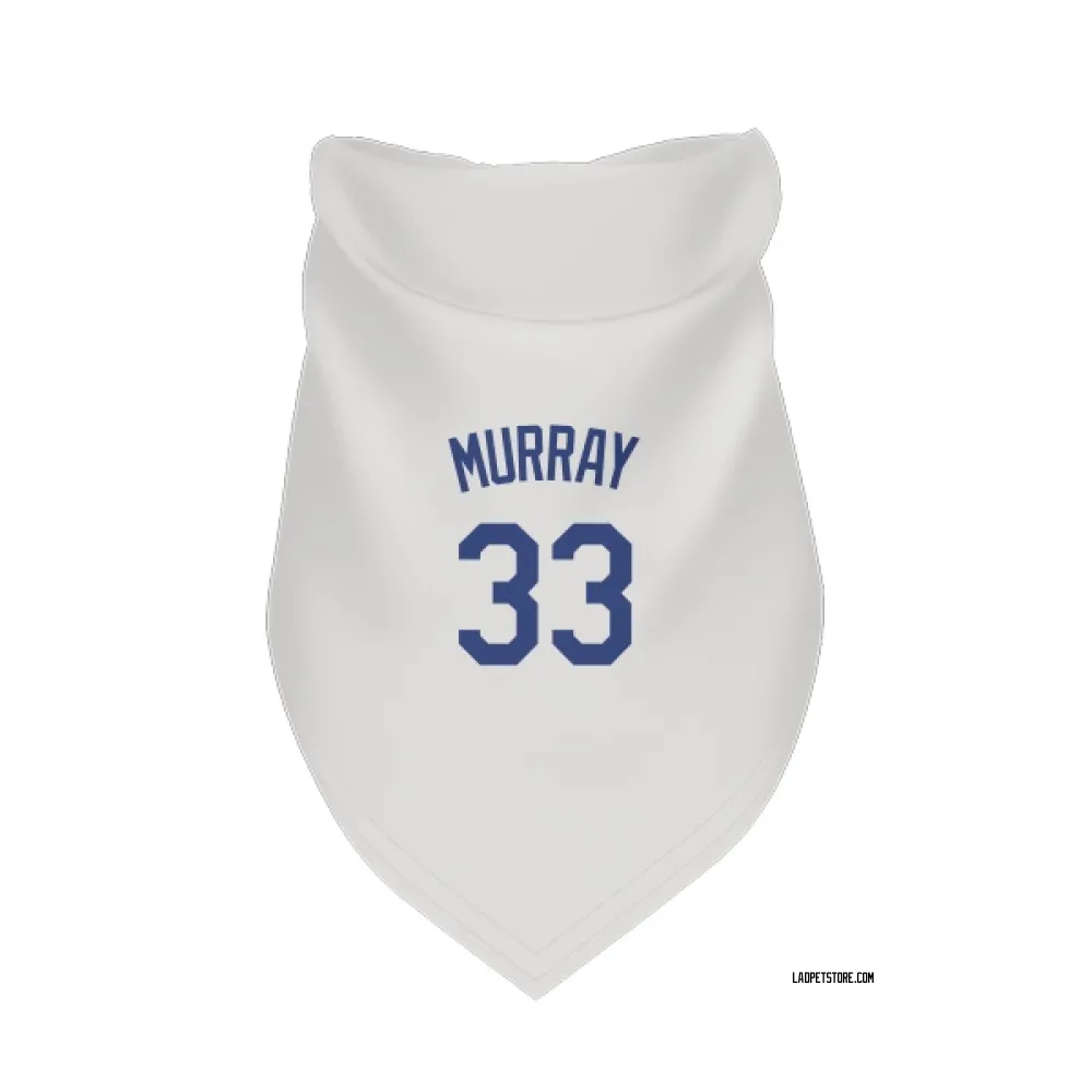 Los Angeles Dodgers Eddie Murray White Pet Bandana for Dog & Cat