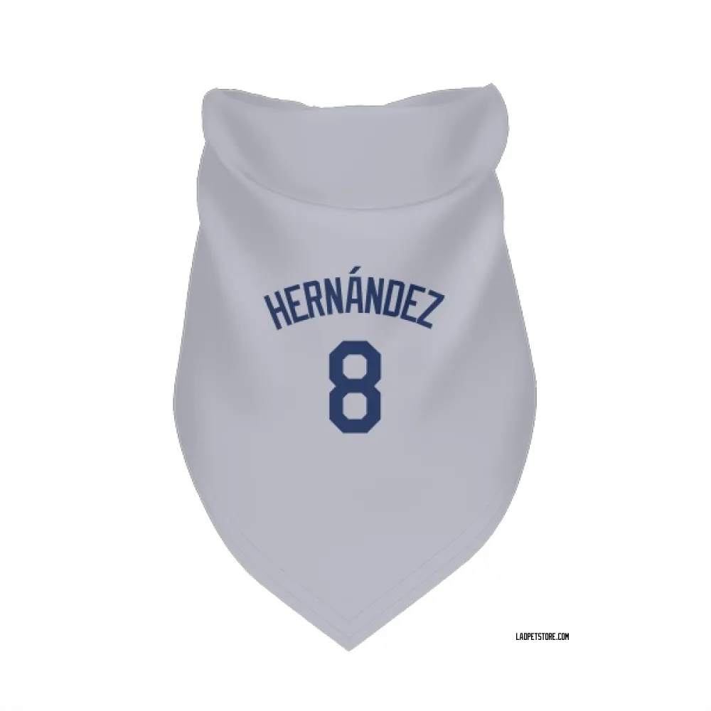 Los Angeles Dodgers Enrique Hernandez Gray Pet Bandana for Dog & Cat