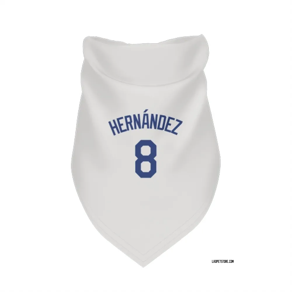Los Angeles Dodgers Enrique Hernandez White Pet Bandana for Dog & Cat