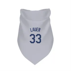 Los Angeles Dodgers Eric Lauer Gray Pet Bandana for Dog & Cat