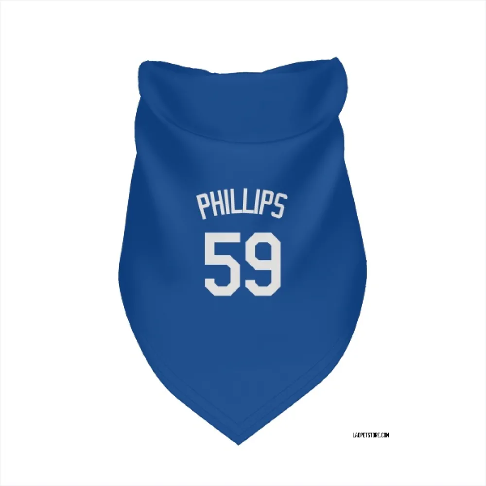 Los Angeles Dodgers Evan Phillips Royal Pet Bandana for Dog & Cat