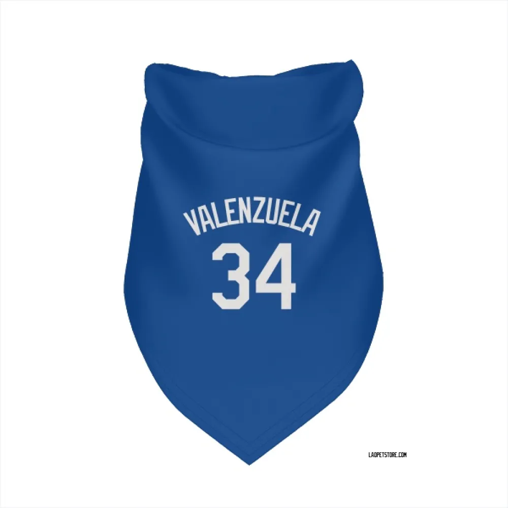 Los Angeles Dodgers Fernando Valenzuela Royal Pet Bandana for Dog & Cat