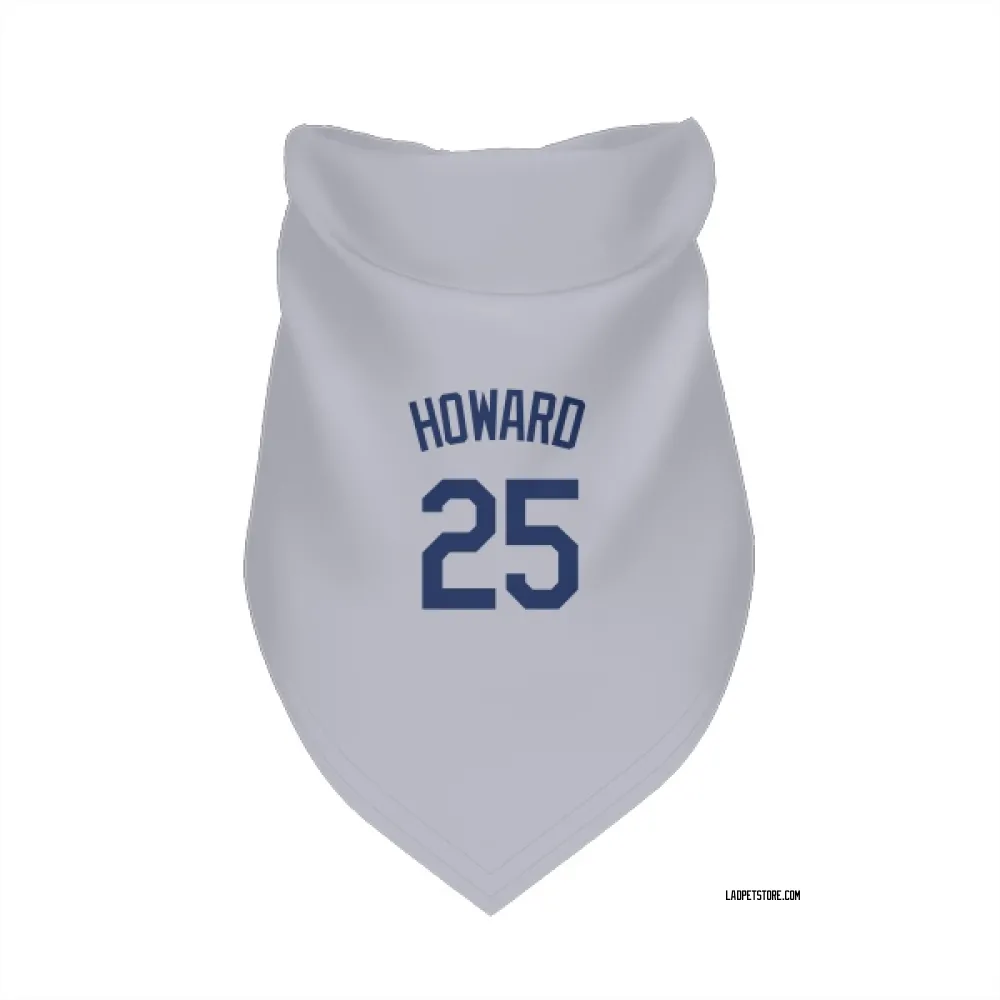 Los Angeles Dodgers Frank Howard Gray Pet Bandana for Dog & Cat