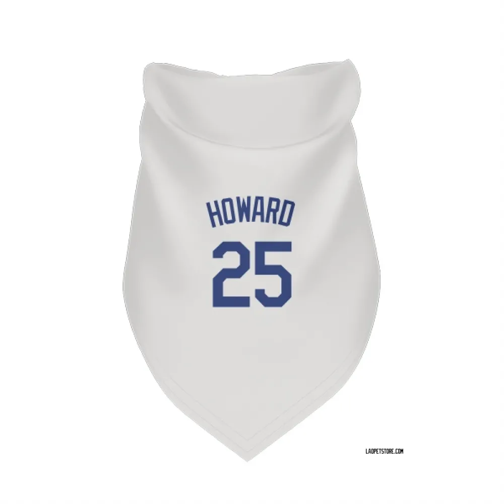 Los Angeles Dodgers Frank Howard White Pet Bandana for Dog & Cat