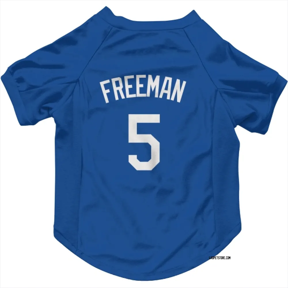 Los Angeles Dodgers Freddie Freeman Royal Pet Jersey for Dog & Cat
