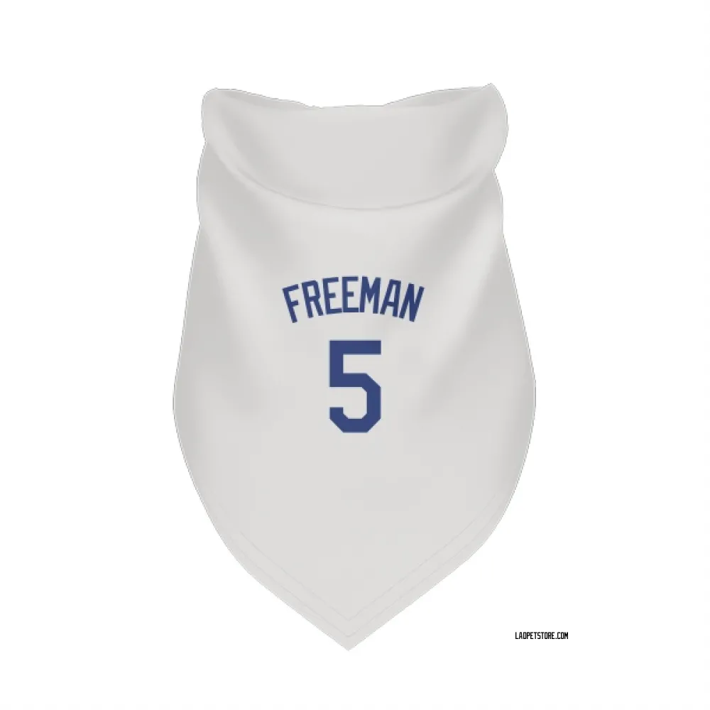 Los Angeles Dodgers Freddie Freeman White Pet Bandana for Dog & Cat