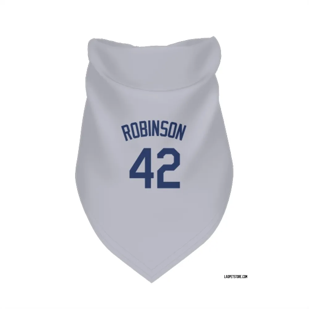 Los Angeles Dodgers Jackie Robinson Gray Pet Bandana for Dog & Cat