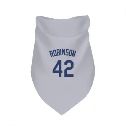 Los Angeles Dodgers Jackie Robinson Gray Pet Bandana for Dog & Cat