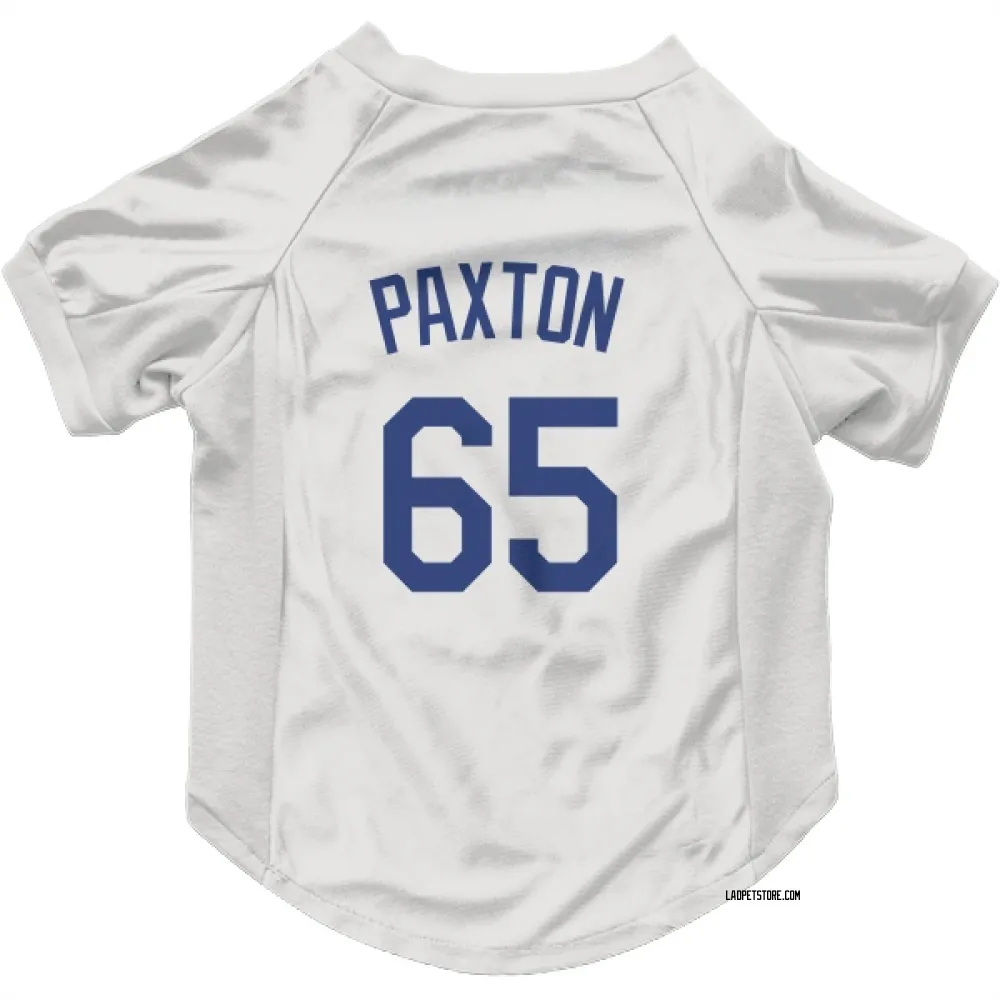 Los Angeles Dodgers James Paxton White Pet Jersey for Dog & Cat