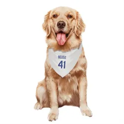 Los Angeles Dodgers Jerry Reuss White Pet Bandana for Dog & Cat