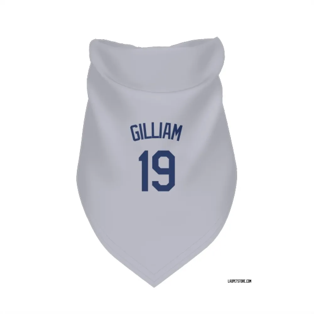 Los Angeles Dodgers Jim Gilliam Gray Pet Bandana for Dog & Cat