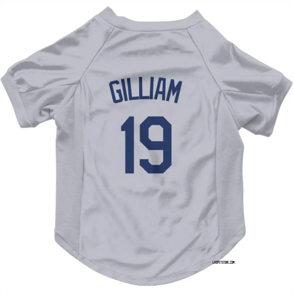 Los Angeles Dodgers Jim Gilliam Gray Pet Jersey for Dog & Cat