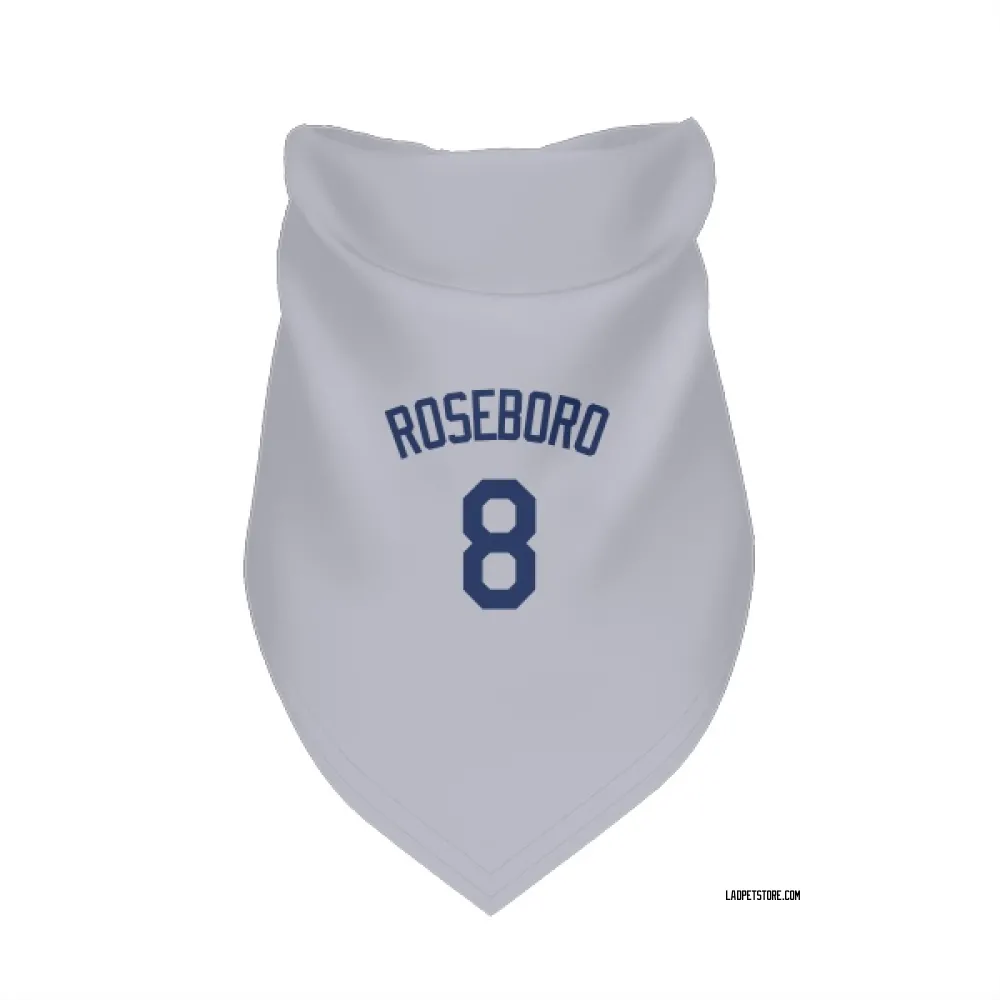 Los Angeles Dodgers John Roseboro Gray Pet Bandana for Dog & Cat