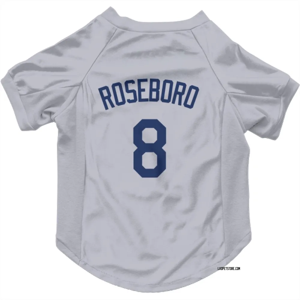 Los Angeles Dodgers John Roseboro Gray Pet Jersey for Dog & Cat