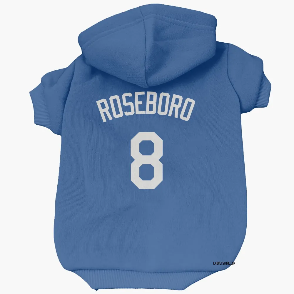 Los Angeles Dodgers John Roseboro Royal Pet Hoodie for Dog & Cat