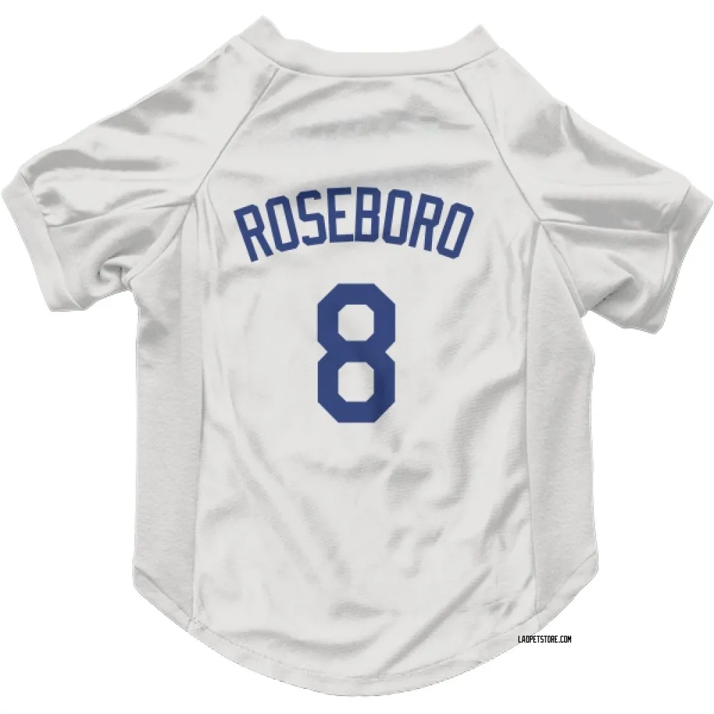Los Angeles Dodgers John Roseboro White Pet Jersey for Dog & Cat