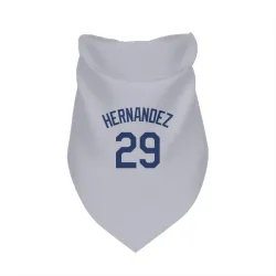 Los Angeles Dodgers Jonathan Hernandez Gray Pet Bandana for Dog & Cat