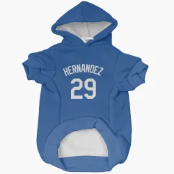Los Angeles Dodgers Jonathan Hernandez Royal Pet Hoodie for Dog & Cat