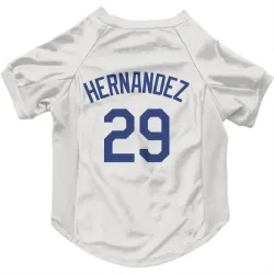 Los Angeles Dodgers Jonathan Hernandez White Pet Jersey for Dog & Cat
