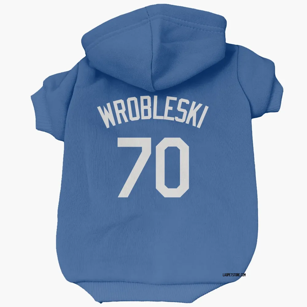 Los Angeles Dodgers Justin Wrobleski Royal Pet Hoodie for Dog & Cat