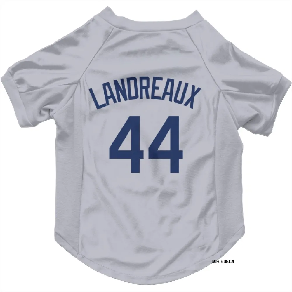 Los Angeles Dodgers Ken Landreaux Gray Pet Jersey for Dog & Cat