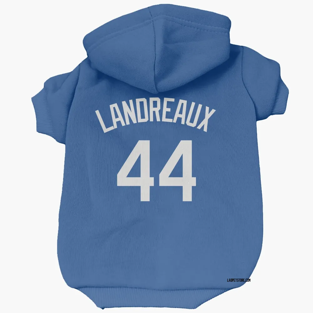 Los Angeles Dodgers Ken Landreaux Royal Pet Hoodie for Dog & Cat