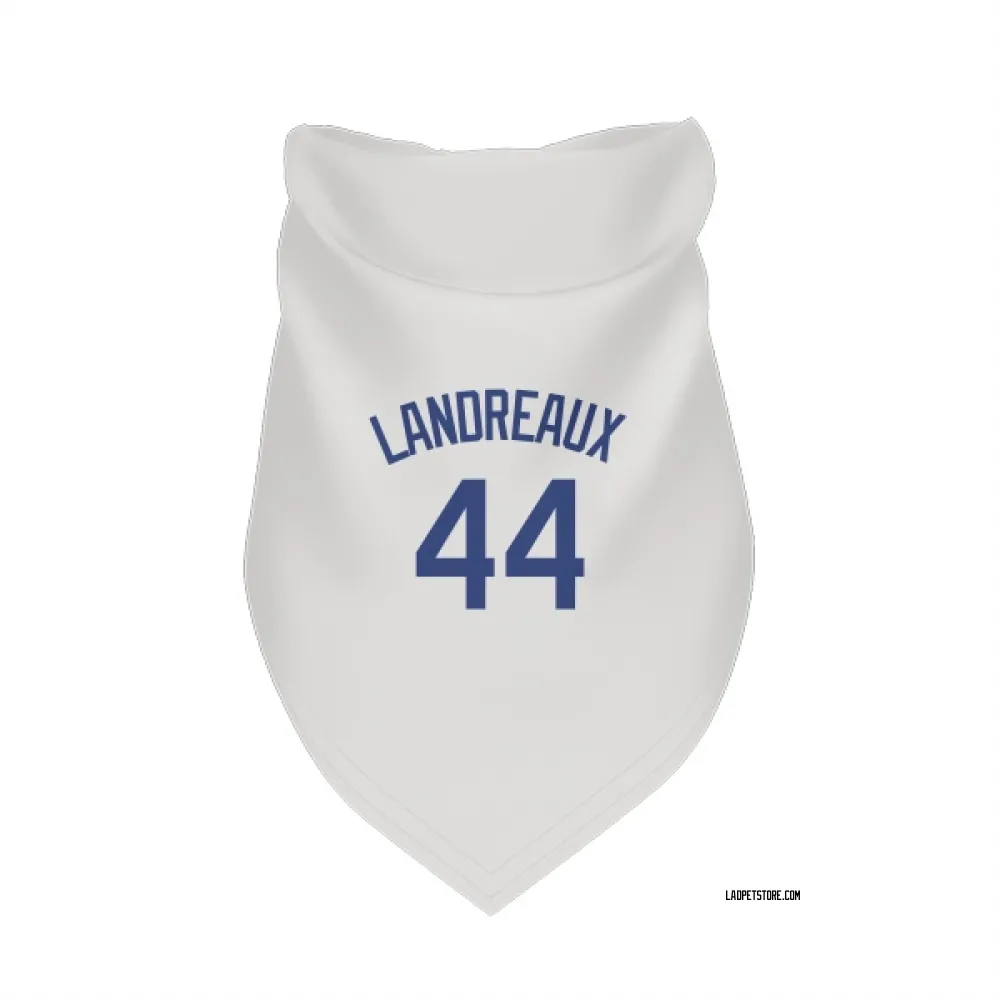 Los Angeles Dodgers Ken Landreaux White Pet Bandana for Dog & Cat