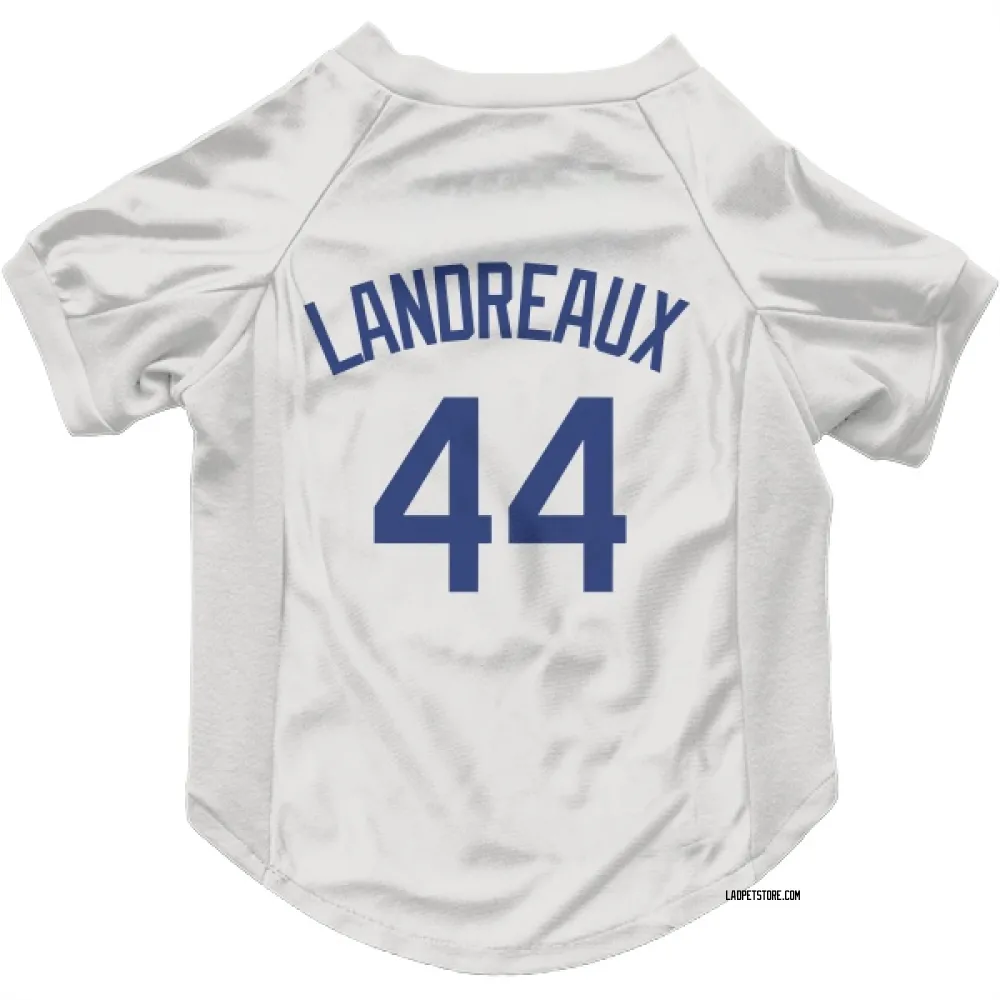 Los Angeles Dodgers Ken Landreaux White Pet Jersey for Dog & Cat